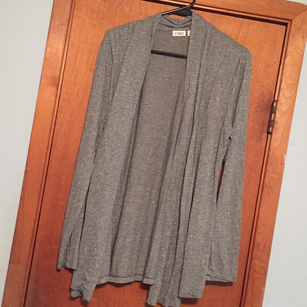 Sparkly feet long sleeve cardigan